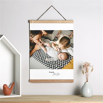 Affiche naissance tendre hello - Mise en situation