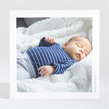 Remerciement naissance bel endormi - Dos de la carte