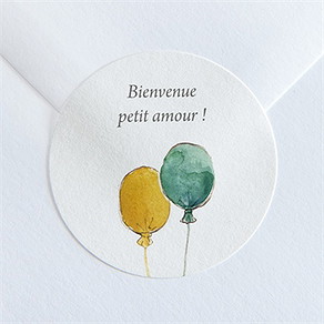 Sticker naissance bel endormi