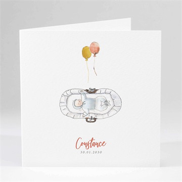 Carte pliée - carré