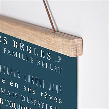 Affiche naissance pêle mêle - Détail de l'affiche