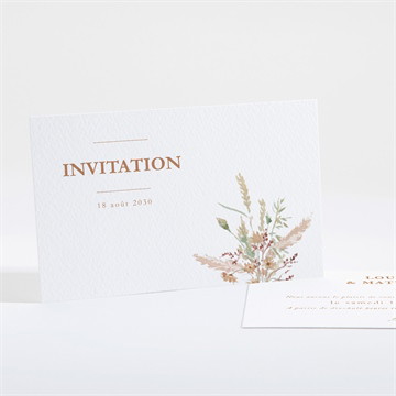 Carton d'invitation mariage douceur estivale