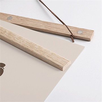 Affiche naissance grande soeur - Détail des supports en bois