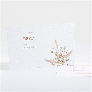 Carton réponse mariage douceur estivale