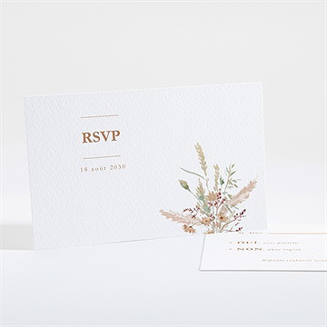 Carton réponse mariage douceur estivale