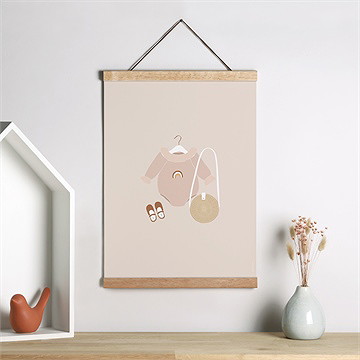 Affiche naissance irresistible - Mise en situation