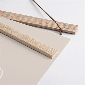 Affiche naissance irresistible - Détail des supports en bois