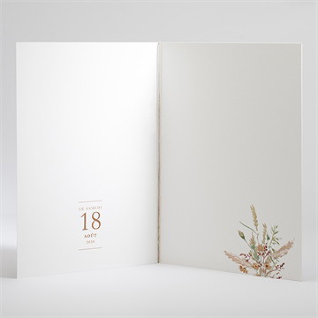 Livret de messe mariage douceur estivale - Intérieur du livret