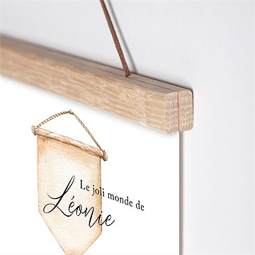 Affiche naissance tendre berceau - Détail de l'affiche