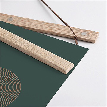 Affiche naissance faites-moi grandir - Détail des supports en bois