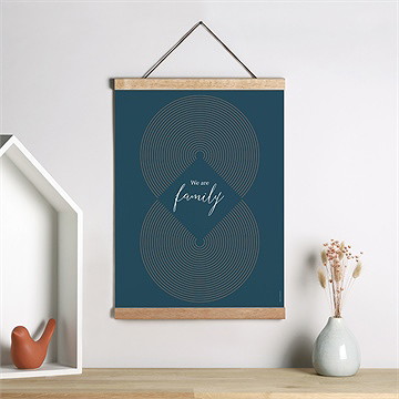 Affiche naissance petites nuances - Mise en situation