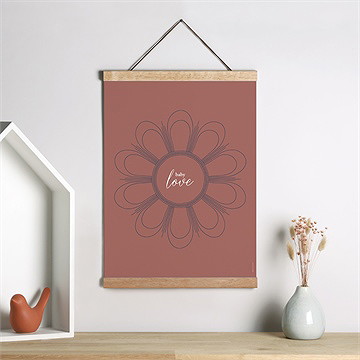 Affiche naissance sa petite pochette - Mise en situation