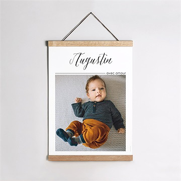 Affiche naissance minimaliste