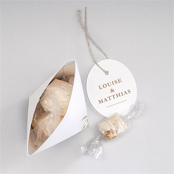 Boîte surprise mariage douceur estivale - Intérieur de la boîte