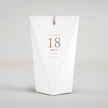 Boîte surprise mariage douceur estivale - Dos de la boîte