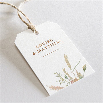 Etiquette mariage douceur estivale