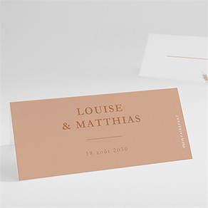 Marque-place mariage douceur estivale