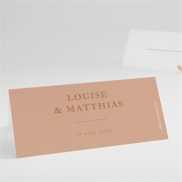 Marque-place mariage douceur estivale