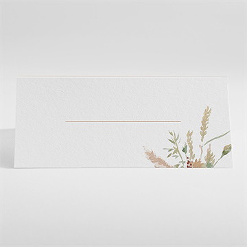 Marque-place mariage douceur estivale - Dos du marque-place