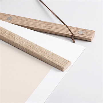 Affiche naissance petite citation - Détail des supports en bois