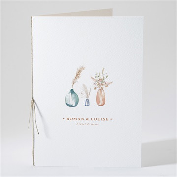 Livret de messe mariage beauté délicate