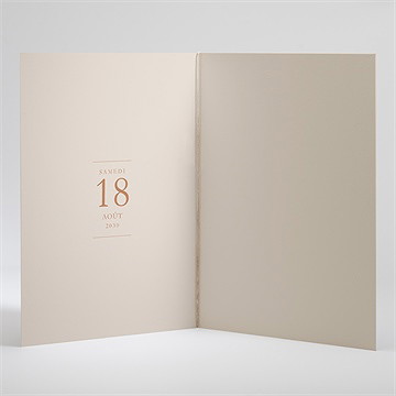 Livret de messe mariage beauté délicate - Intérieur du livret