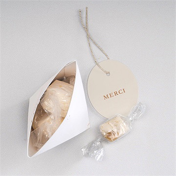 Boîte surprise mariage beauté délicate - Intérieur de la boîte