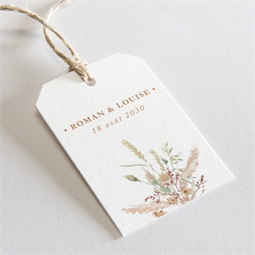 Etiquette mariage beauté délicate