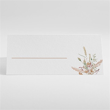 Marque-place mariage beauté délicate - Dos du marque-place