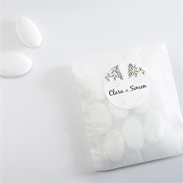 Sticker mariage champêtre virevoltant - Mise en situation