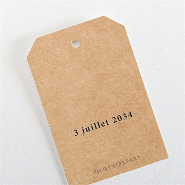 Etiquette mariage photomaton - Dos de l'étiquette