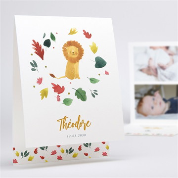 Faire-part naissance lion petit roi