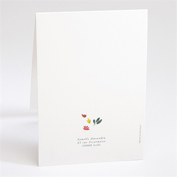 Faire-part naissance lion petit roi - Dos du faire-part