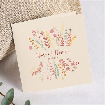 Faire-part mariage élégance champêtre