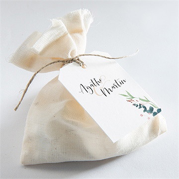 Etiquette mariage bouquet ardent - Mise en situation