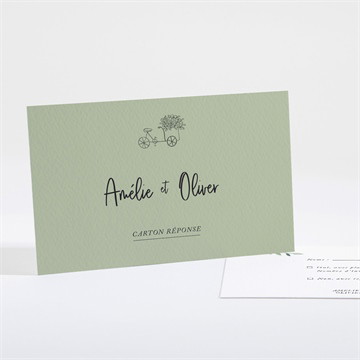 Carton réponse mariage sous les oliviers