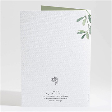 Livret de messe mariage sous les oliviers - Dos du livret