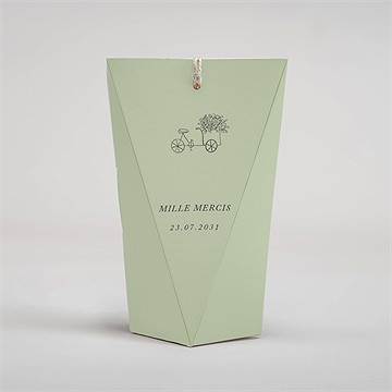 Boîte surprise mariage sous les oliviers - Dos de la boîte