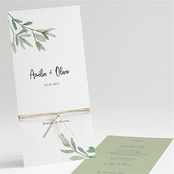 Menu mariage sous les oliviers