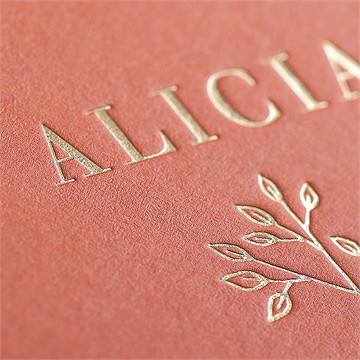 Faire-part naissance brin d'or - Marquage à Chaud OR