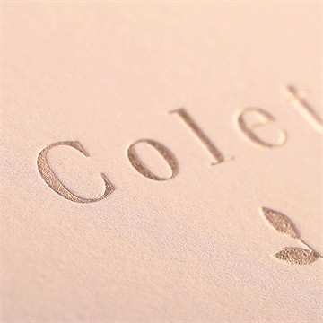 Faire-part naissance nuances de cuivre - Marquage à Chaud CUIVRE