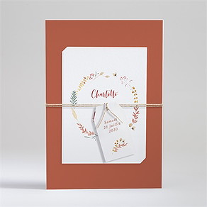 Faire-part mariage terre de feu