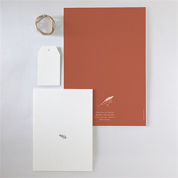 Faire-part mariage terre de feu - Vue d'ensemble verso