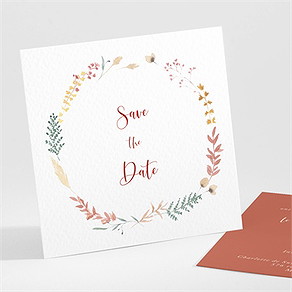 Save the Date mariage terre de feu