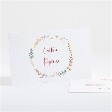 Carton réponse mariage terre de feu pochette