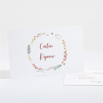 Carton réponse mariage terre de feu