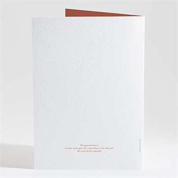 Livret de messe mariage terre de feu - Dos du livret