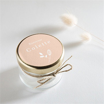 Sticker naissance nuances de cuivre - Mise en situation