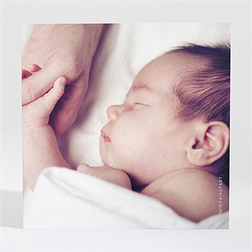 Remerciement naissance lumineux - Dos de la carte