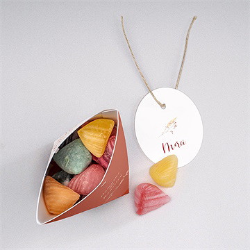 Boîte surprise mariage terre de feu - Intérieur de la boîte